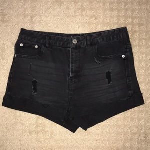 Love Tree black high waisted denim shorts